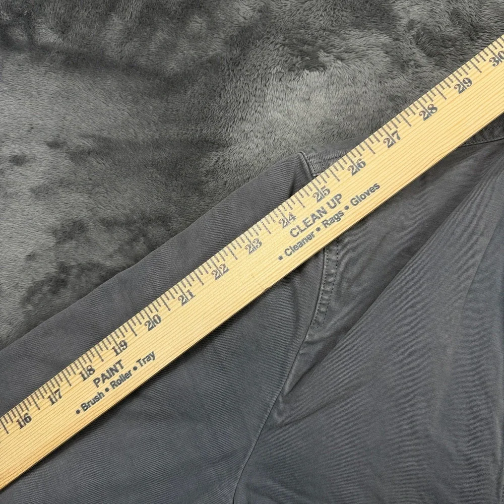 Wallace & Barnes Chore Jacket Mens 40L Gray Blue Cotton Twill Workwear Blazer